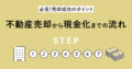 【必見!売却成功のポイント】 不動産売却から現金化までの流れ アイキャッチ